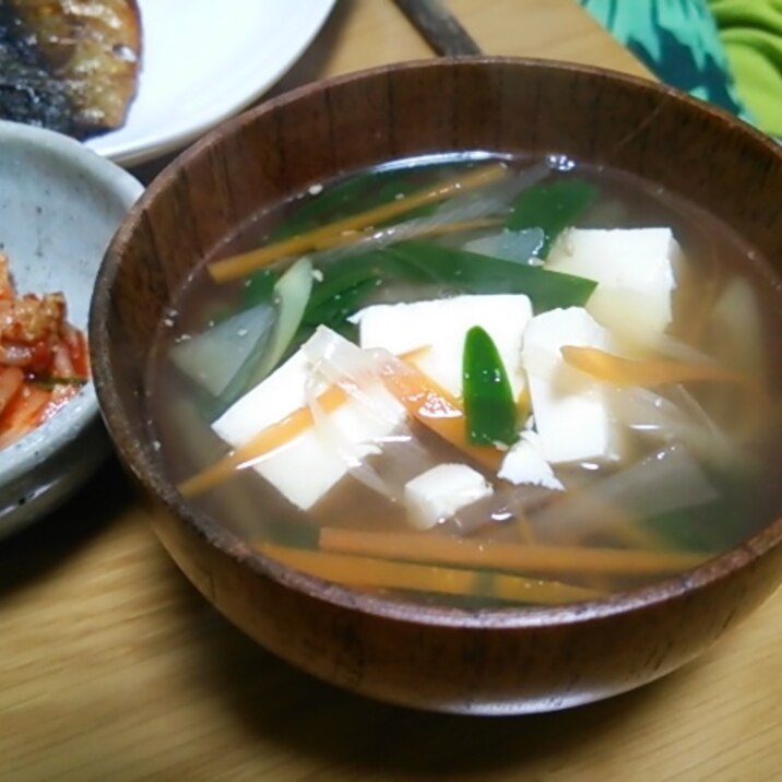 捨てないで！野菜の皮のお味噌汁